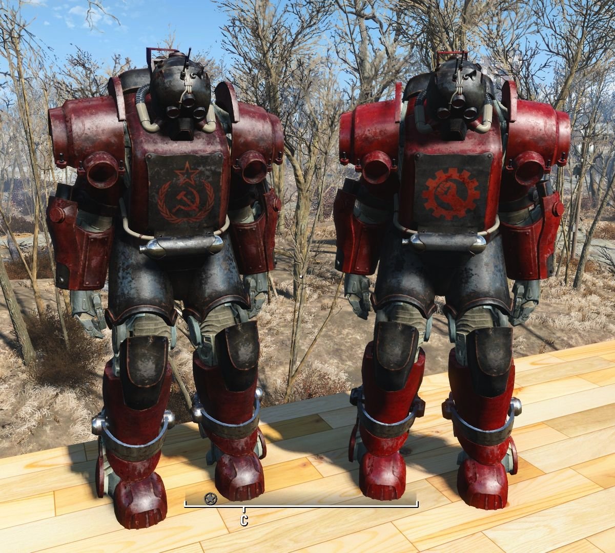 Fallout 4 power armor red фото 5