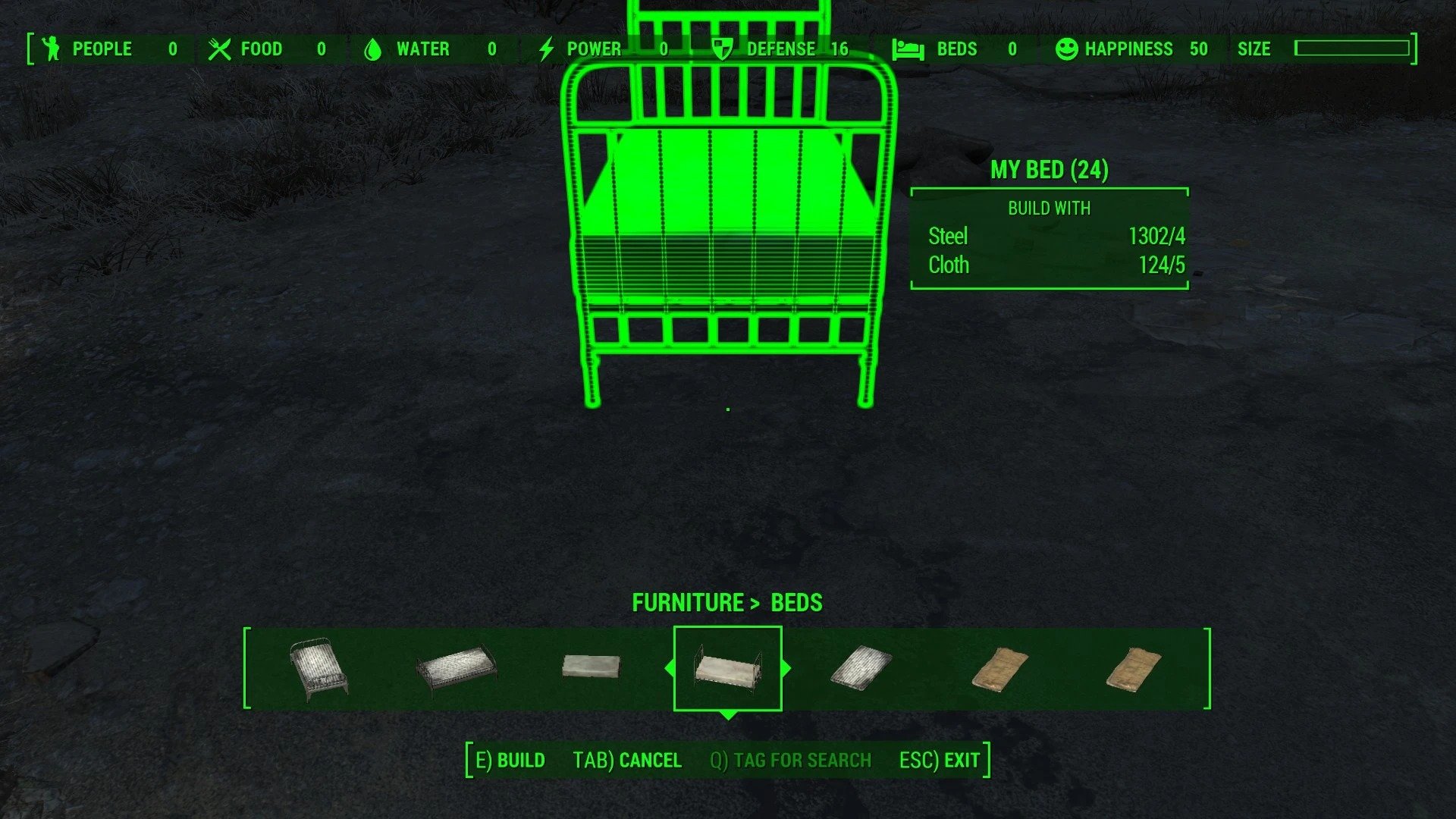 This is my bed fallout 4