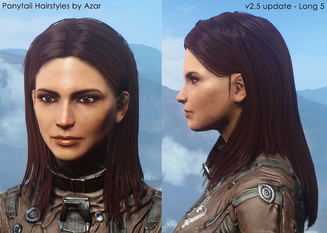 Fallout 4 ponytail hairstyles by azar фото 8