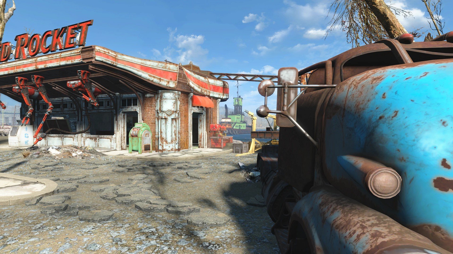 Fallout 4 сигнал бедствия стоянка грузовиков красная ракета фото 11