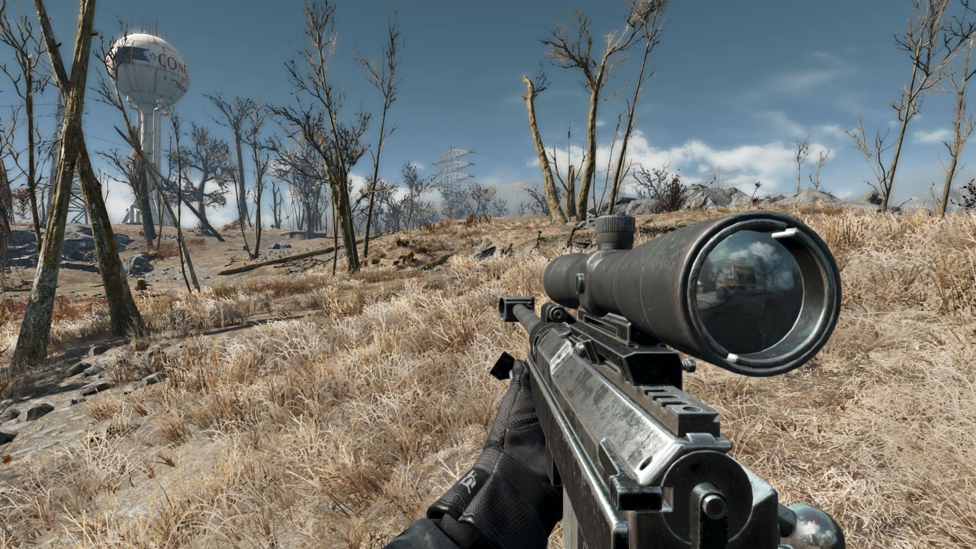 Fallout 4 хорошая снайперская винтовка фото 85