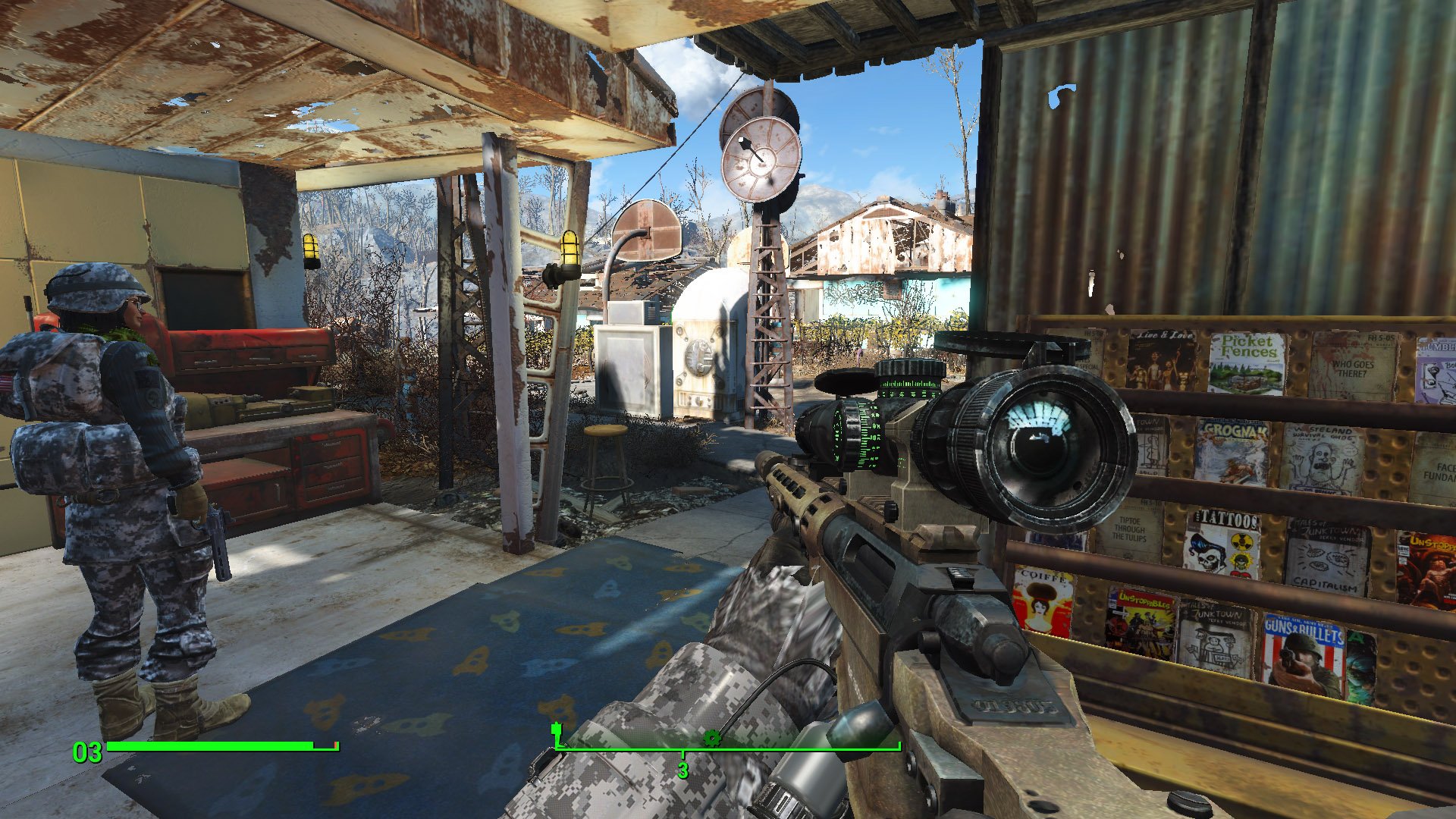 Fallout 4 хорошая снайперская винтовка фото 20