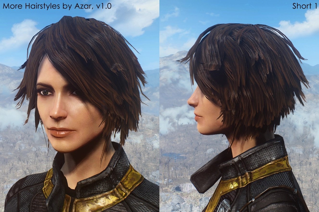 Fallout 4 ponytail hairstyles by azar фото 1